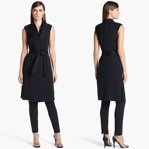 St. John Milano Long Vest Resort 2014 Black 6